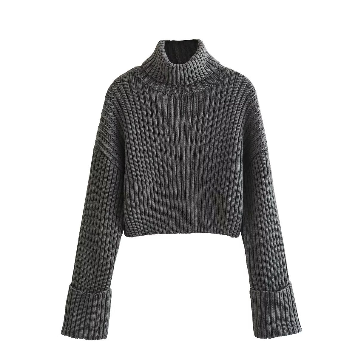 Aisah | Eleganter Rollkragenpullover aus Rippenstrick für stilvolle Wärme