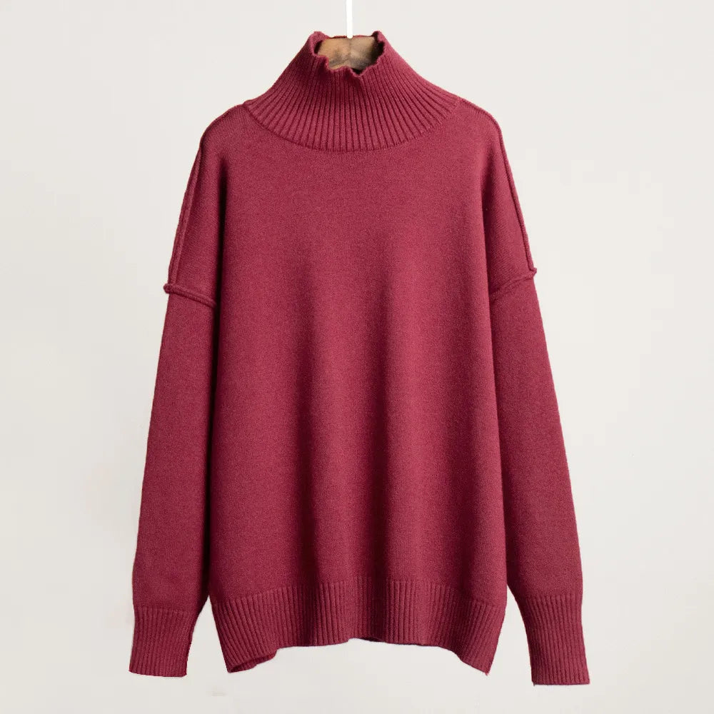 Aljiemae | Eleganter, schlichter Rollkragenpullover für stilvolle Outfits