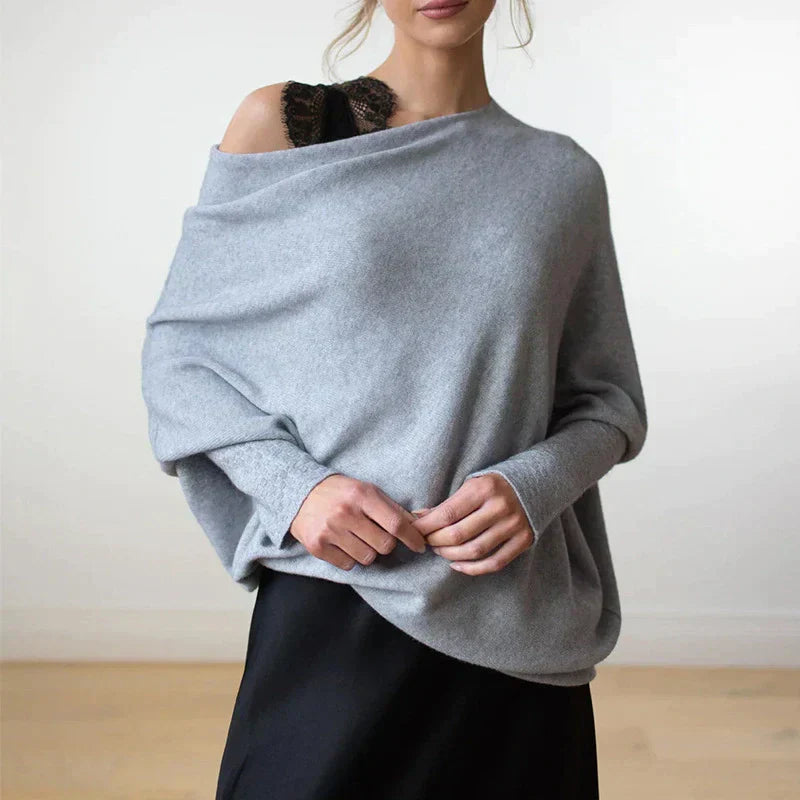 Chendrea | Eleganter Damenpullover mit drapiertem Design für jeden Anlass