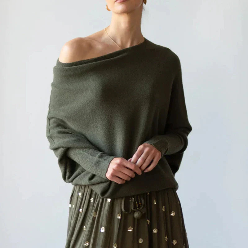 Chendrea | Eleganter Damenpullover mit drapiertem Design für jeden Anlass