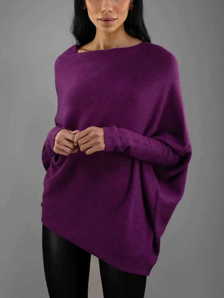 Chendrea | Eleganter Damenpullover mit drapiertem Design für jeden Anlass