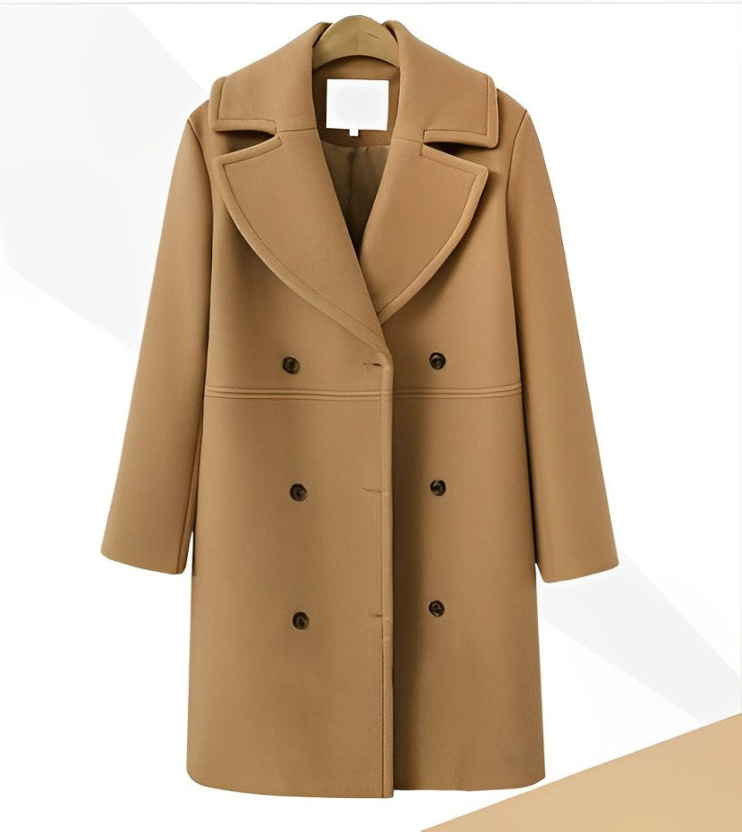 Felicia | Eleganter, warmer Woll-Trenchcoat für kalte Tage