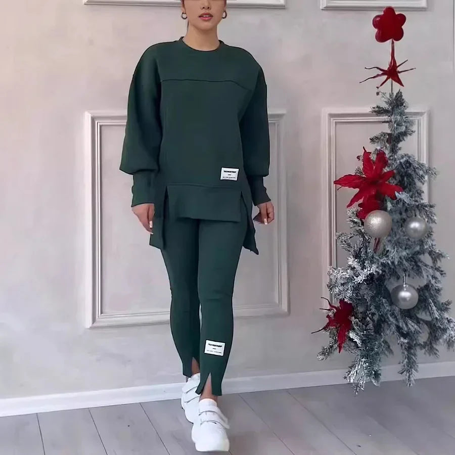 Harriet | Bequemes Freizeit-Sweatshirt und Leggings-Set für Frauen