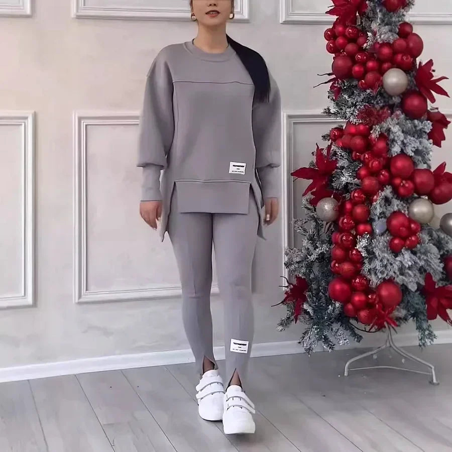 Harriet | Bequemes Freizeit-Sweatshirt und Leggings-Set für Frauen