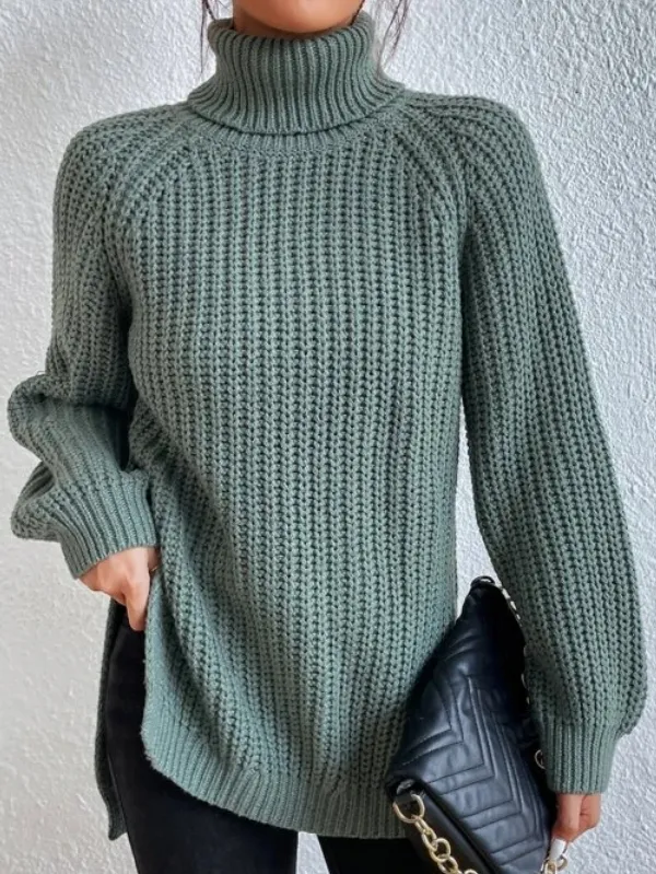 Heather | Eleganter Damen Rollkragen-Pullover aus hochwertiger Baumwolle für den Winter