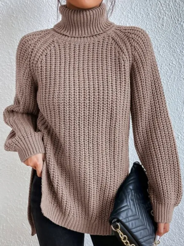 Heather | Eleganter Damen Rollkragen-Pullover aus hochwertiger Baumwolle für den Winter