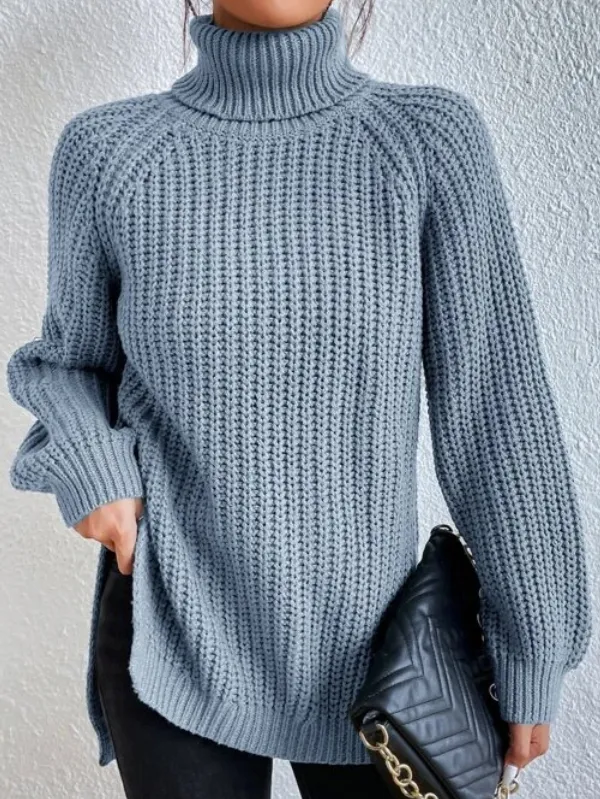 Heather | Eleganter Damen Rollkragen-Pullover aus hochwertiger Baumwolle für den Winter