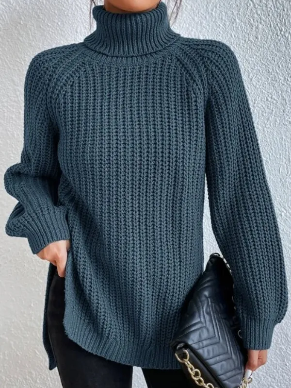 Heather | Eleganter Damen Rollkragen-Pullover aus hochwertiger Baumwolle für den Winter