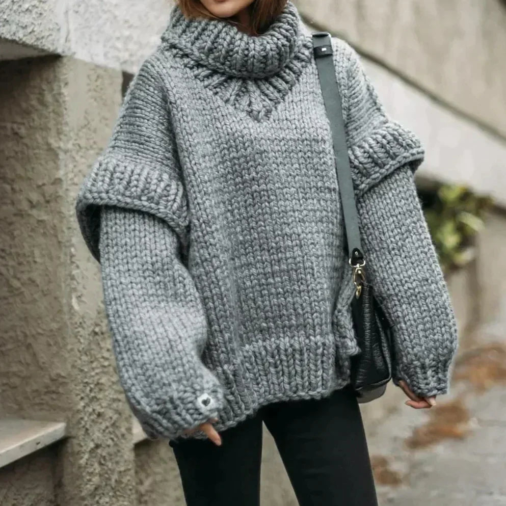 Ivy | Stylischer, großer Rollkragenpullover für Herbst und Winter