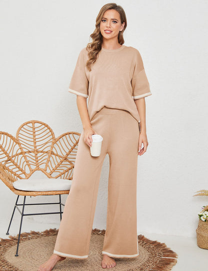 Kurvie | Stylisches Loungewear-Set mit T-Shirt und Hose für gemütliche Stunden