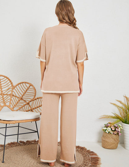 Kurvie | Stylisches Loungewear-Set mit T-Shirt und Hose für gemütliche Stunden