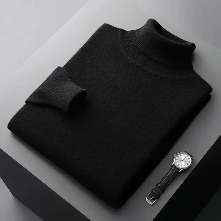 Leon | Luxuriöser Herren Rollkragenpullover aus 100% Kaschmir