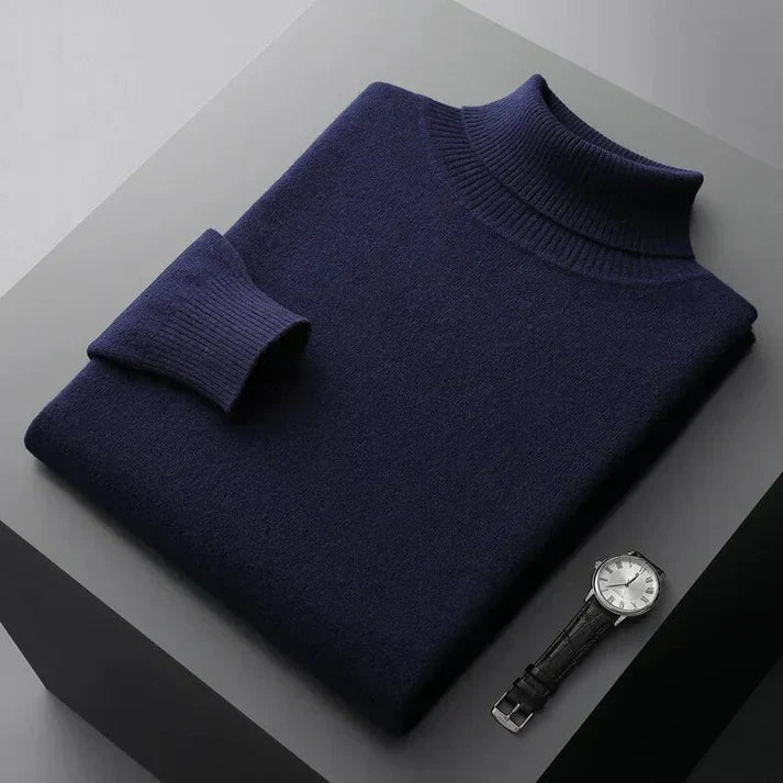 Leon | Luxuriöser Herren Rollkragenpullover aus 100% Kaschmir