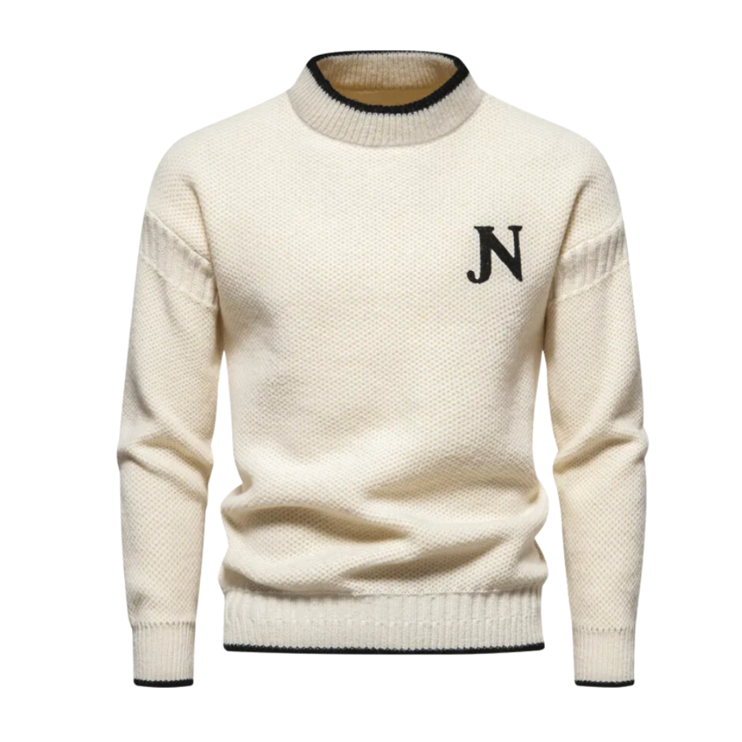 Nathan | Klassischer Herrenstrickpullover aus hochwertiger Wolle