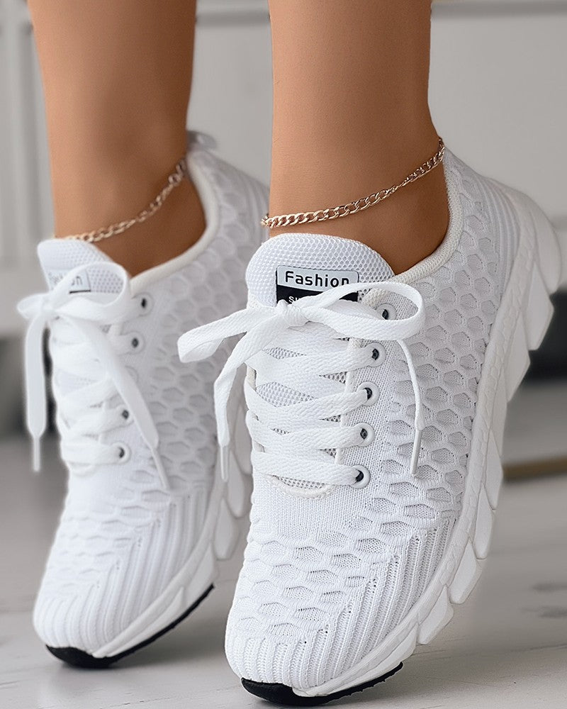 Velina | Trendige Damen Sneaker mit Bubble Lace Design für optimalen Tragekomfort